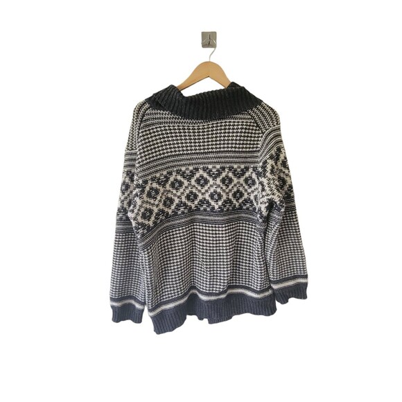 Gap Oversized Gray Cardigan Sweater Wool Blend Chunky Knit Size Large - Picture 5 of 5